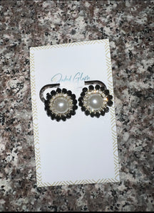 Cheri Button Earrings