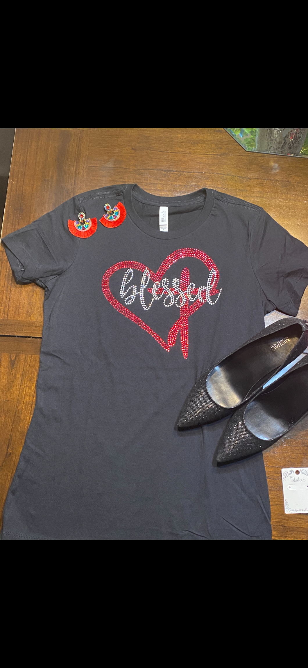 Blessed Rhinestone T-shirt