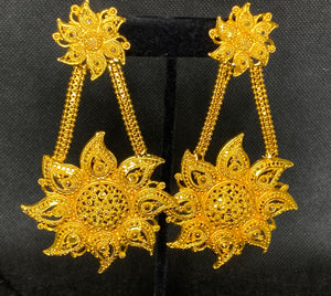 Golden Sunrise - 22KT Gold Plated Earrings